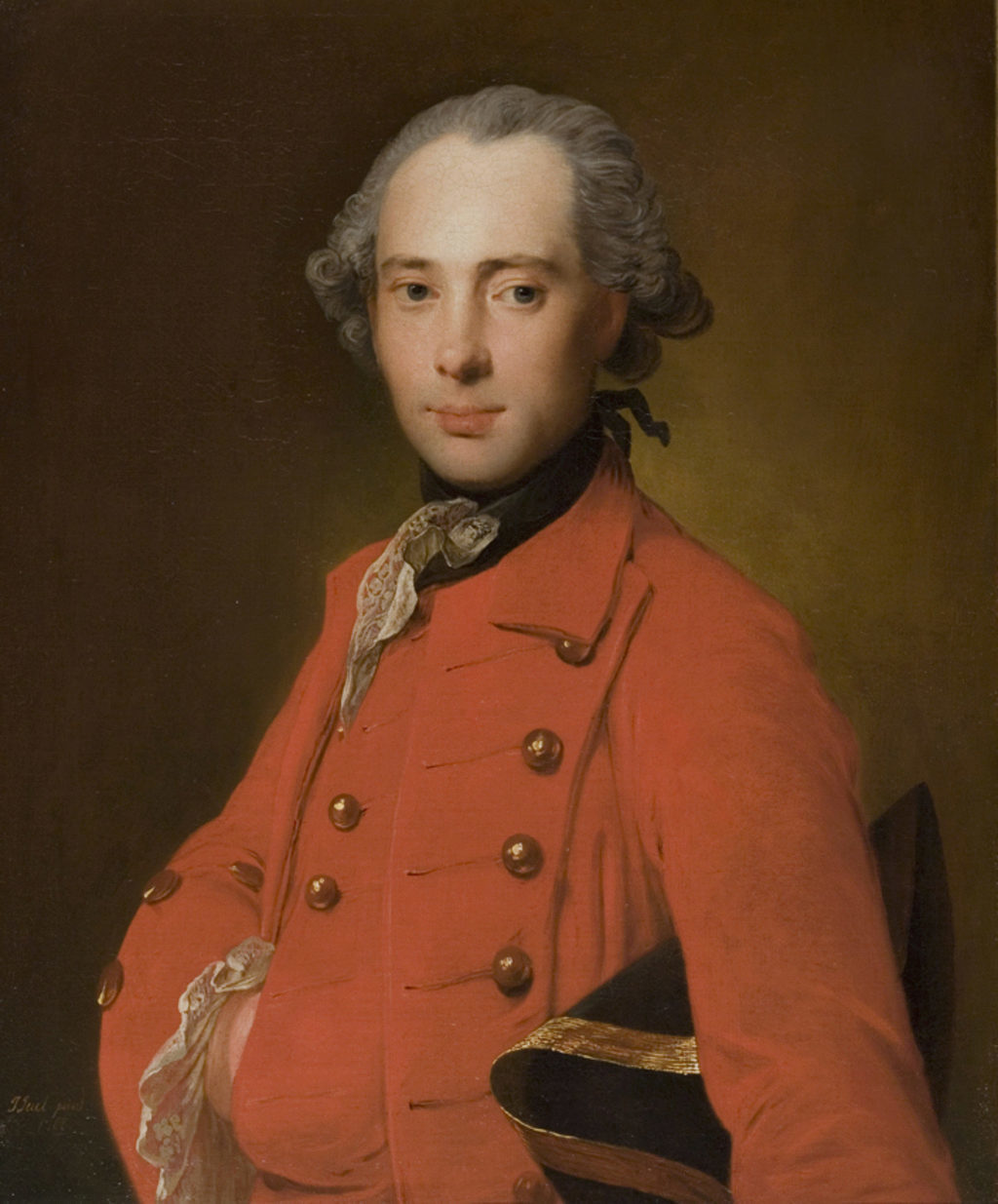 Jens Juel: Ung mand i rød kjole, 1768