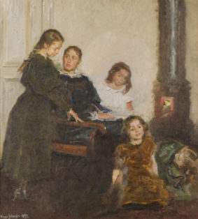 Kunstnerens hustru og døtre