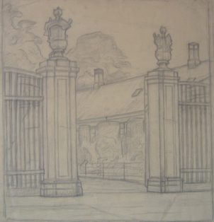 København. Hovedindgangen til Frederiksberg have