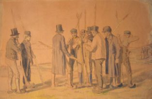 Fra slavekrigen. Studie