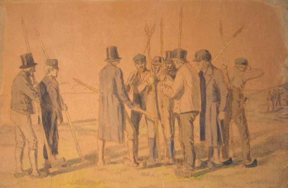 Fra slavekrigen. Studie