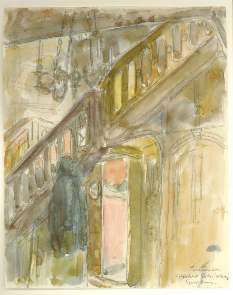 Det gl. Apotek. Overdammen 5. Trapperummet