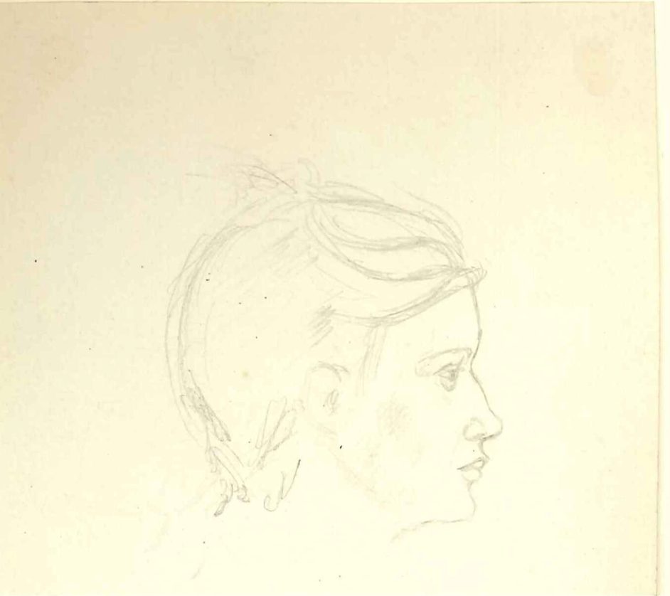 Pigehoved, profil mod højre