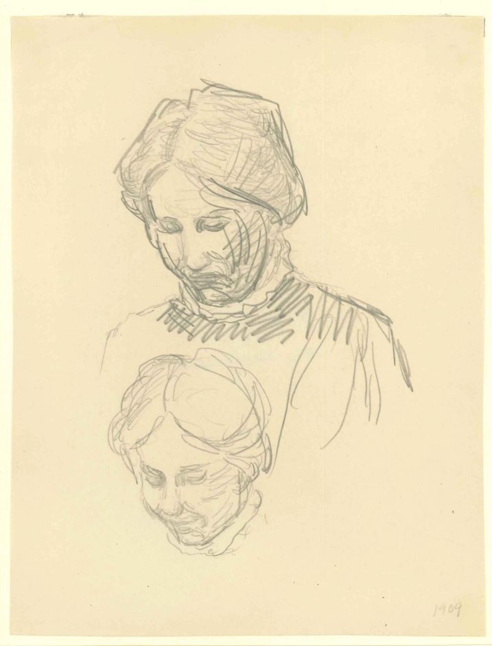 Kvindeportræt. Skitse