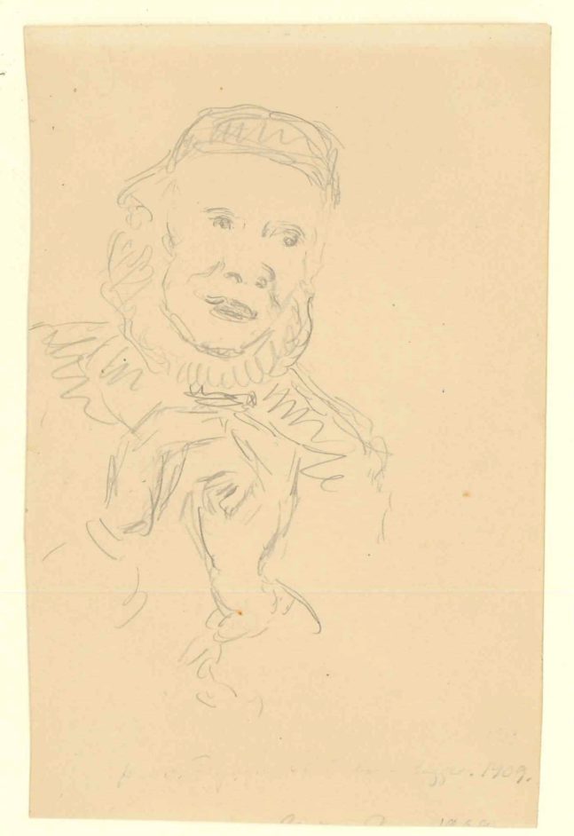 Portrætskitse af en mand