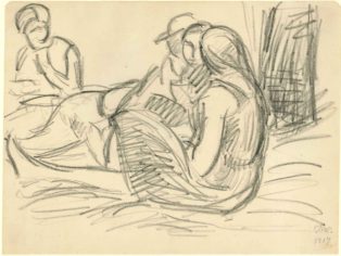 En gruppe siddende kvinder