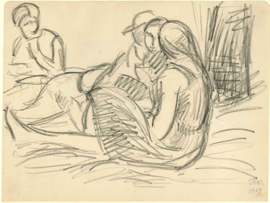 En gruppe siddende kvinder