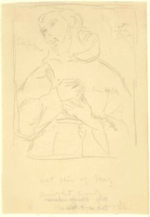 Skitse efter Rubens´Den hellige Frans"i Staatliche Gemäldegalerie zu Kassel