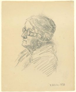 Portræt af en kvinde med briller