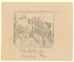 Skitse efter Førstykke fra Krengerup. Fyn