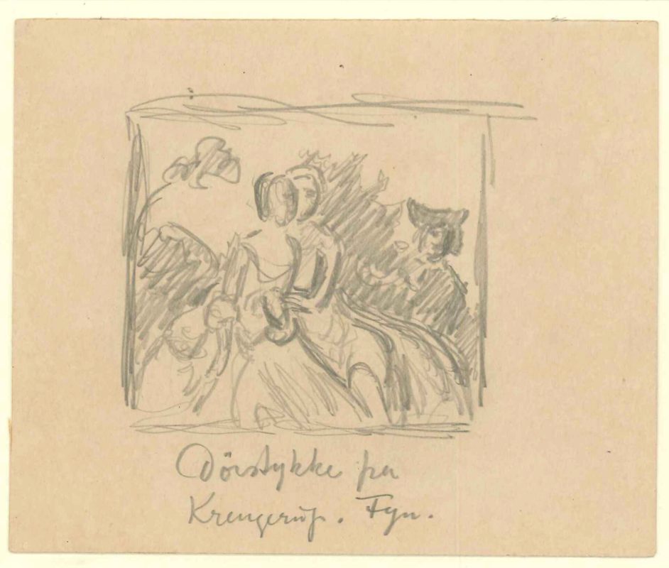 Skitse efter Førstykke fra Krengerup. Fyn