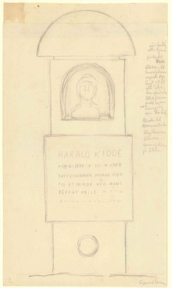 Skitse til gravmæle