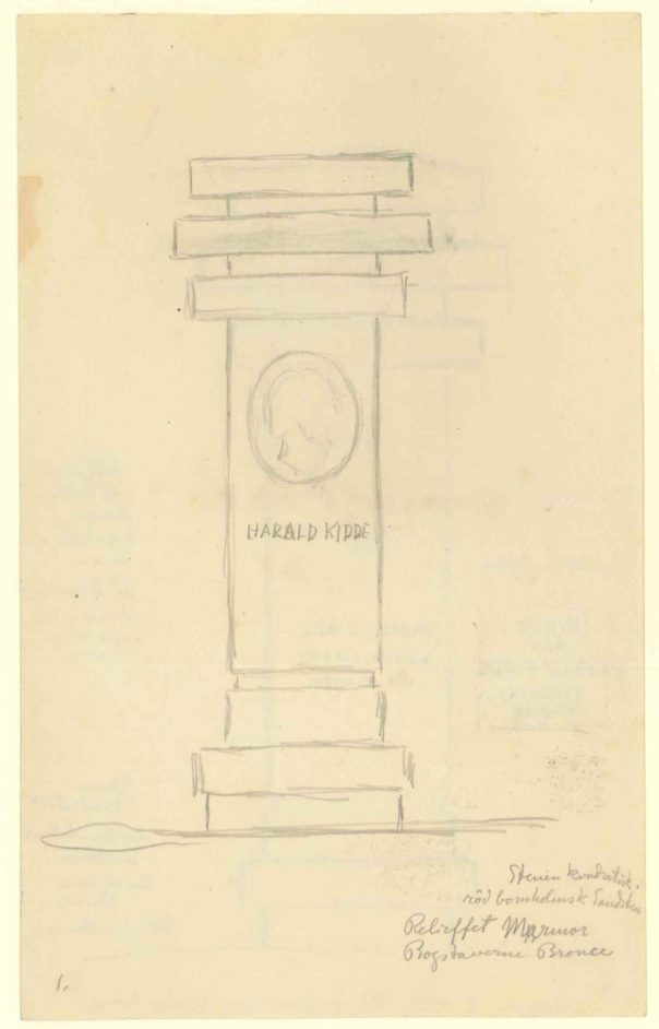 Skitse til gravmæle