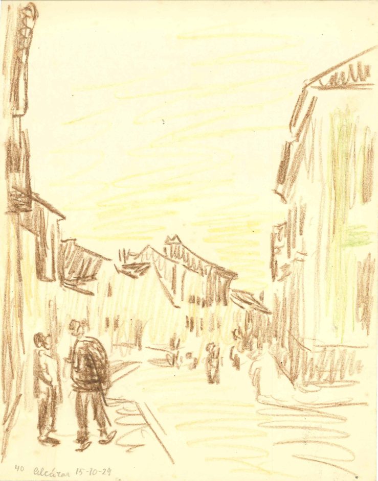 Bymiljø med gadeliv. Alcázar