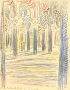 Interiør fra kirke i Cordoba