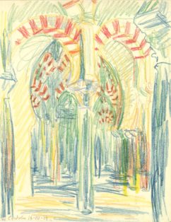 Interiør fra kire i Cordoba