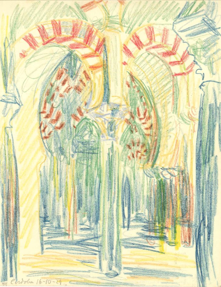 Interiør fra kire i Cordoba