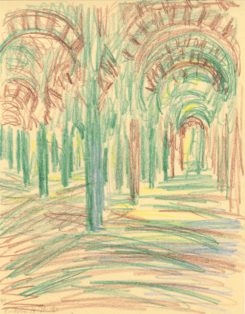 Interiør fra kirke i Cordoba