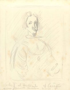 Portrætskitse fra Museum provinciale, Barcelona