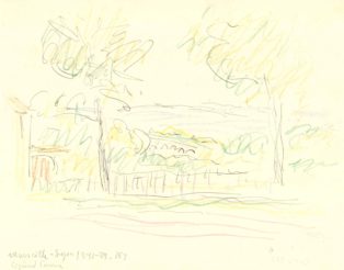 Landskabsskitse. Marseille - Lyon