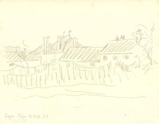 Fra toget. Lyon - Dijon.