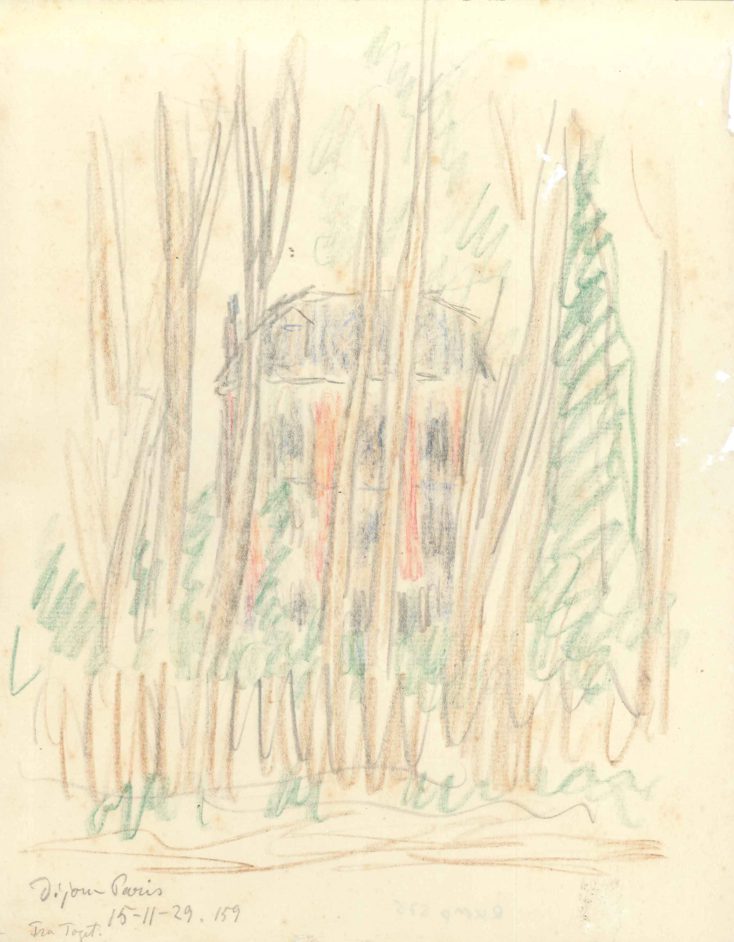 Fra toget. Dijon - Paris