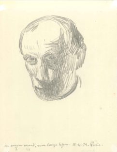 Selvportræt. En ensom mand, som længes hjem