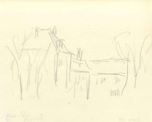 Dijon - Paris. Skitse