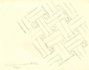 Et gulvmønster. Bologna. Skitse