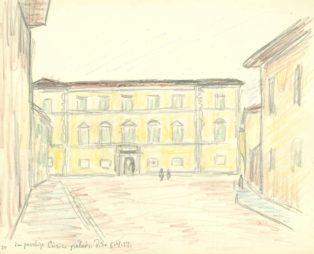 Den pavelige Curies palads i Pisa