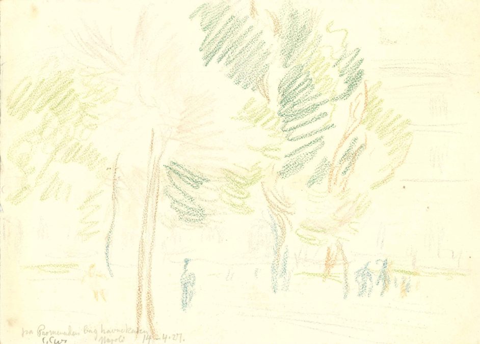 Fra promanaden bag havnekajen, Napoli