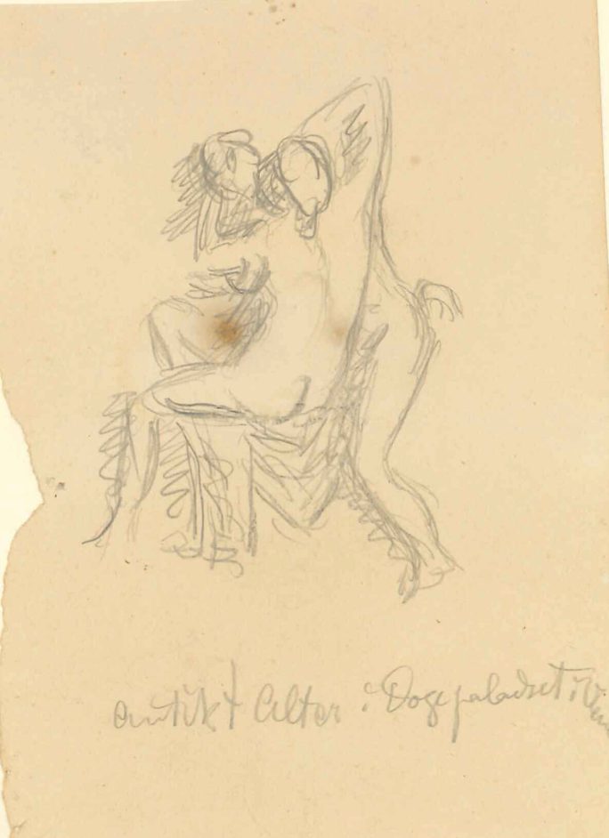 Fra Dogepaladset i Venedig. Skitse