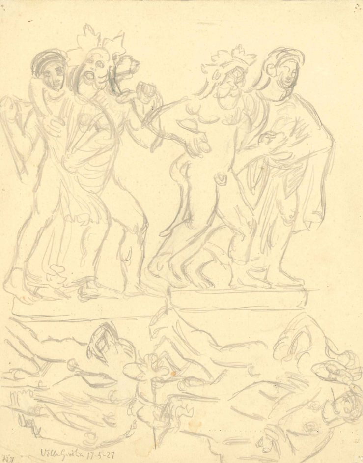 Fra Villa Giulia. Skitser