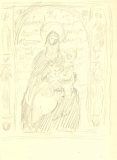 Madonna. Skitse