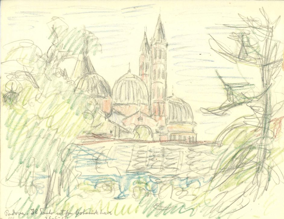 Il santo set fra botanisk have, Padova