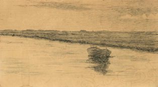 Udsigt fra Aldreshvile. Gæstekammer