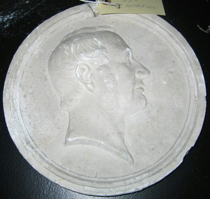 Portrætmedaillon af geheimekonferensråd Trap